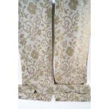 A pair of curtains by Christine Waldron with Laura Ashley cotton and cherville fabric