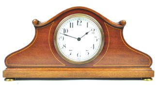 A Swiss (Buren) mahogany platform escapement clock,