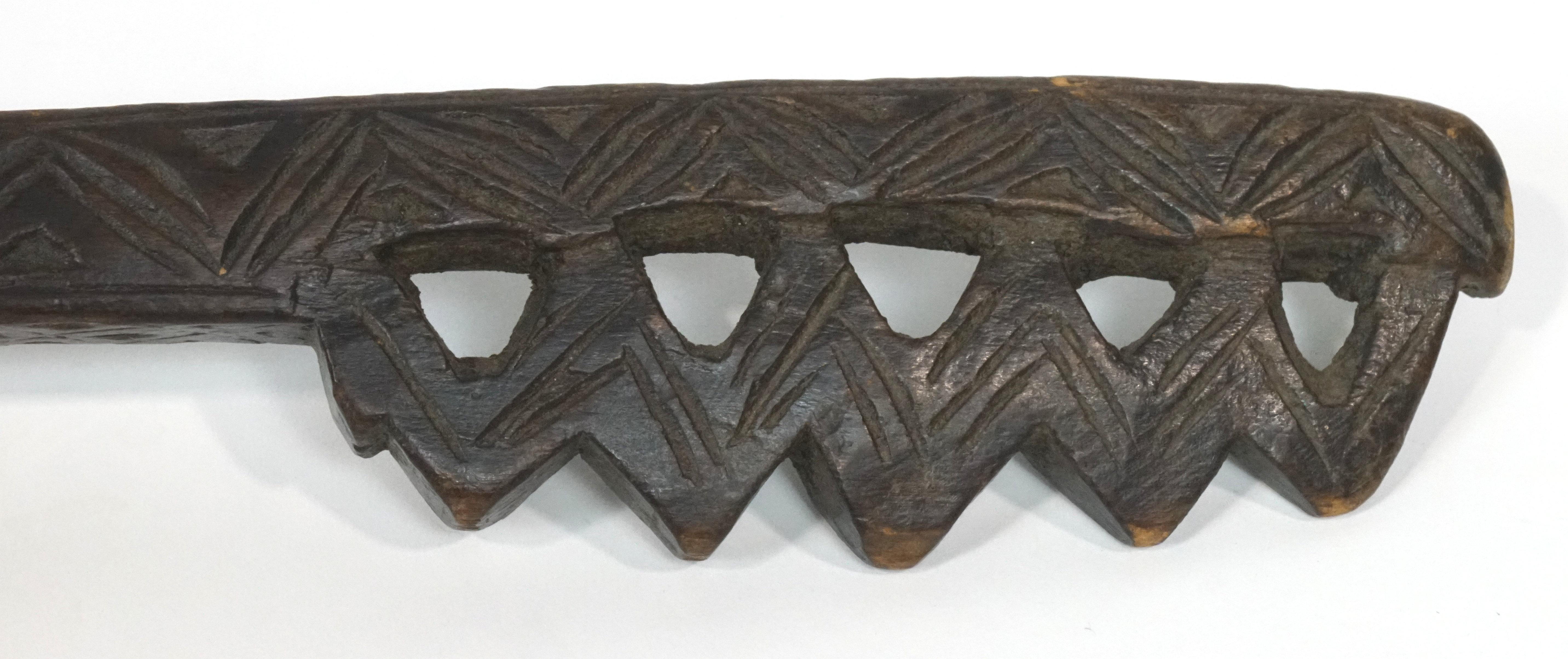 Three Australian Aboriginal boomerangs, two with incised linear ornament, - Image 3 of 4