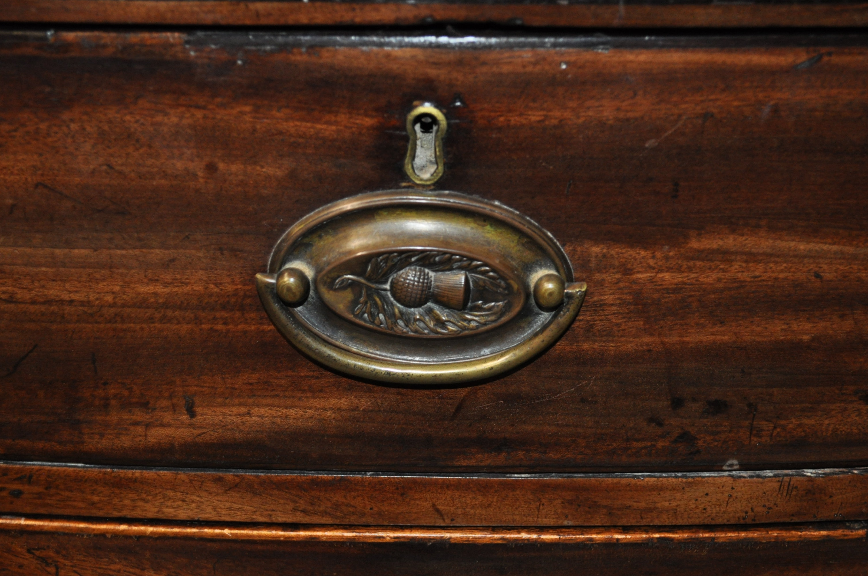 A George IV mahogany chest of two short and three long drawers, - Image 6 of 6