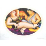 Beryl Cook, lithograph, Sultry Afternoon, edition 692/850, signed,