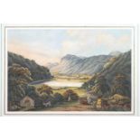 19th century school, The Lake District, watercolour,