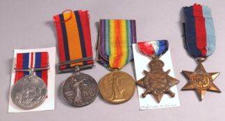 A Queen's South Africa medal with a Cape Colony Bar to 13378 Cpl W Cook,