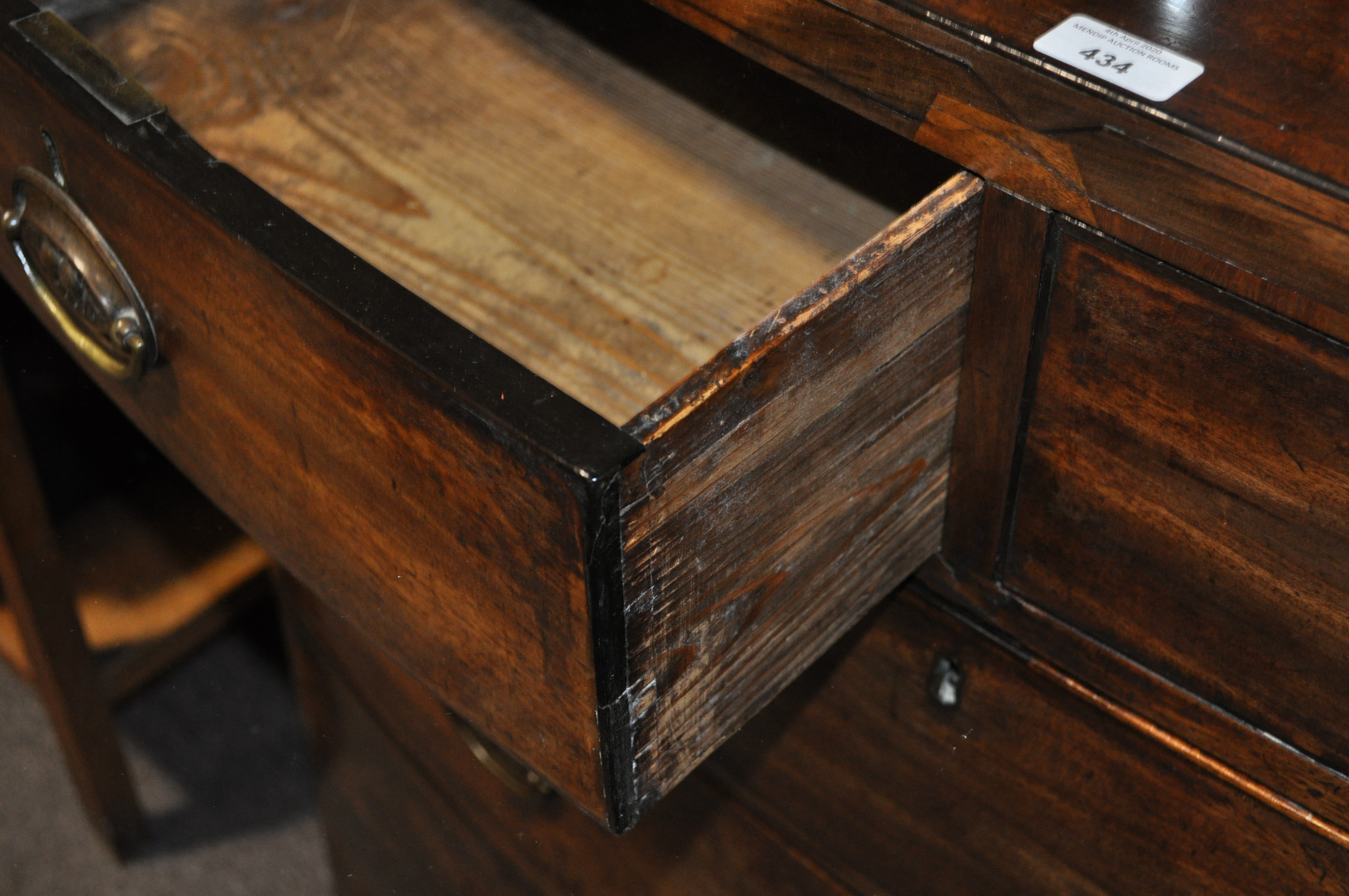 A George IV mahogany chest of two short and three long drawers, - Image 5 of 6