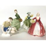 A group of Royal Doulton ladies comprising : Buttercup (HN2309), Janet (HN1537),