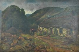 John Davidson (Scottish), Exh 1881-1895, 'At the end of the Glen- Old Cottage, Glenlyon',