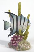 A Royal Worcester Spade fish, modelled by R Van Ruyckevelt, circa 1950, printed black marks,