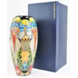 A Moorcroft Dasara elephant pattern vase, designed by Kerry Goodwin, of ovoid form, factory marks,