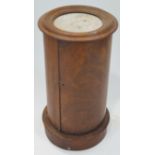 A 19th century Victorian mahogany columned plinth stand/torchere,
