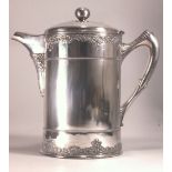 An American electroplated insulator jug of large proportions,