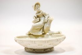 A late 19th century Royal Worcester sweetmeat dish,