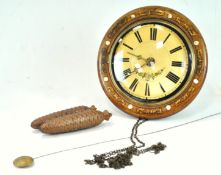 A Victorian wall clock,