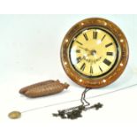 A Victorian wall clock,