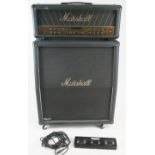 A Marshall mode four two part amplifier of large proportion, with a matching WAWA board,