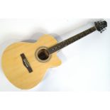 A Woodstock electric guitar, in acoustic form,
