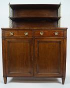 A Regency mahogany and brass mounted chiffonier,