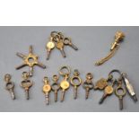 A collection of watch keys