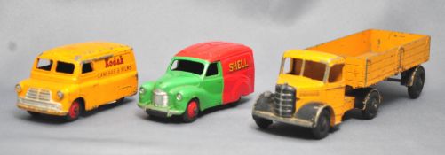 Three 1950's Dinky toys : an Austin van,