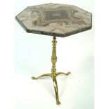 A 20th century French side/lamp table,