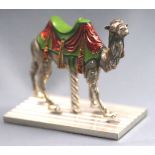 A Tiffany Carousel figure of a camel, designed by Jean Moore, marked Tiffany & Co, Sterling, 925,