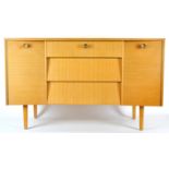 A 1950's retro vintage teak Avalon Yatton sideboard credenza,