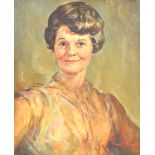 Carol Neselle, Portrait of a Lady, oil on canvas, signed and dated 1971 lower right,