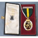 A cased 1947 silver and gilt Territorial Efficiency medal