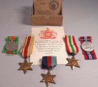A WWI medal group to : S Walsh, un-mounted, and still in the original delivery box,