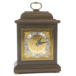 An Elliot eight day gilt and mahogany mantel clock, retailed by 'Garrard & Co, London',