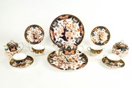 A Royal Crown Derby Imari pattern composite part tea service, circa 1900,