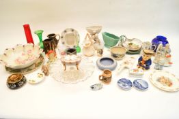 A Honiton dish and other ceramics