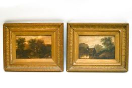 A pair of 19th century oil paintings
