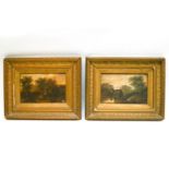 A pair of 19th century oil paintings