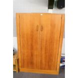 An oak G-plan wardrobe