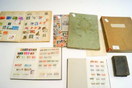 Six stamp albums