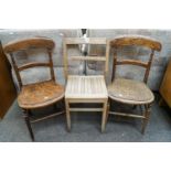 Two bentwood chairs and one other