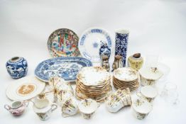 A tea set and assorted ceramics