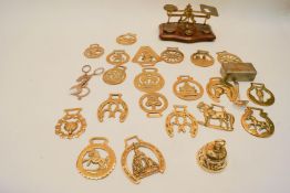 Horse brasses and postal scales