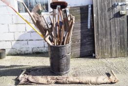 A large quantity of gardening and other tools