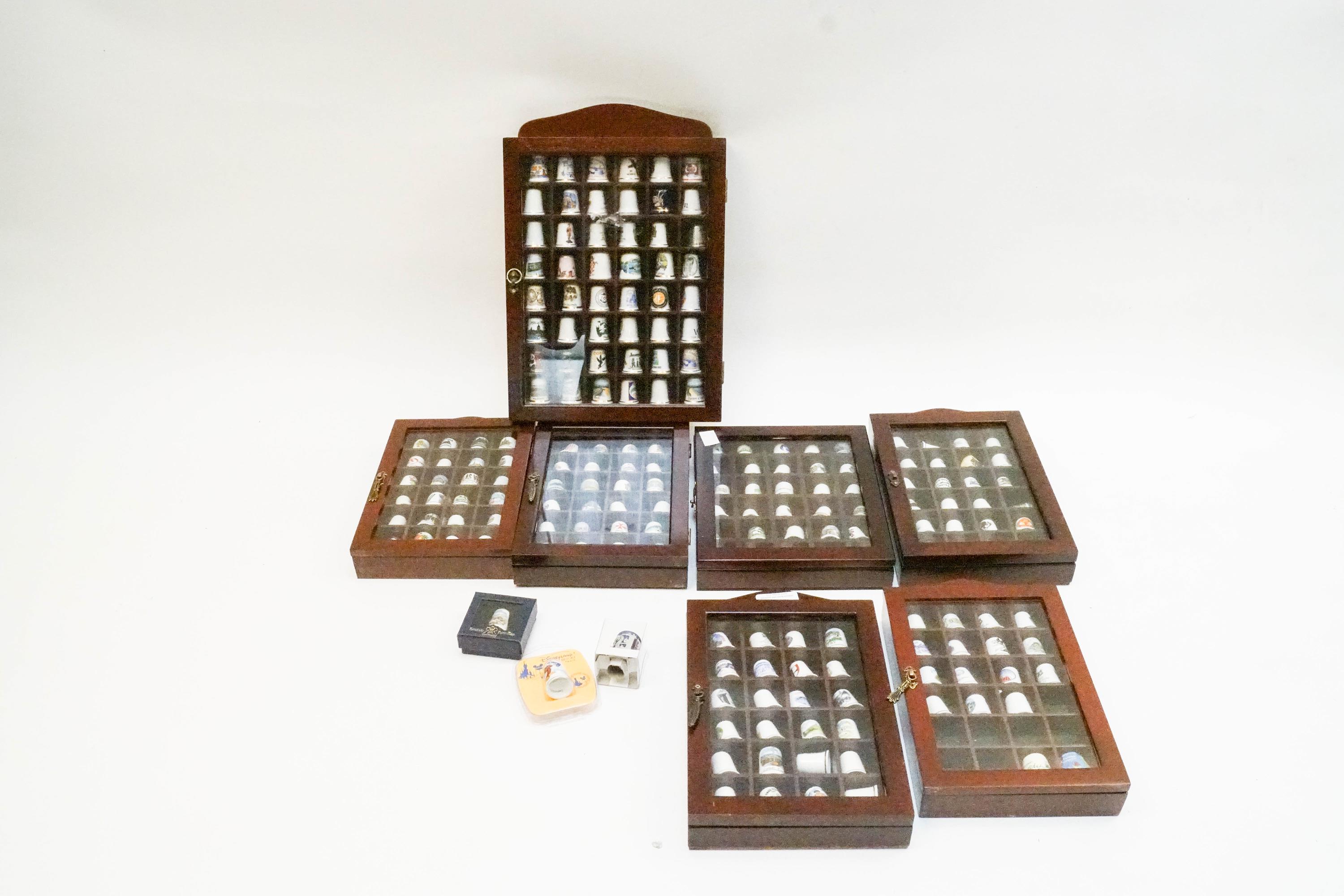 A collection of thimbles