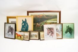 A group of equestrian prints