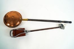 Bed warming pan and shooting stick