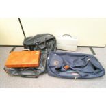 A group of holdalls and attache cases