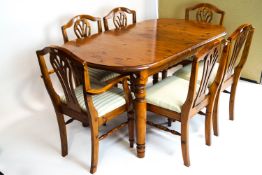 Ducal dining table and six chairs