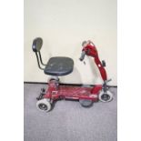 A mobility scooter