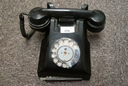 A bakelite telephone