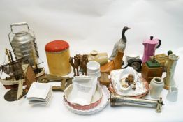 A tiffin box and other items