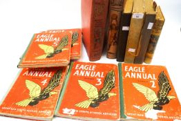 A collection of vintage Eagle annuals and other children's books