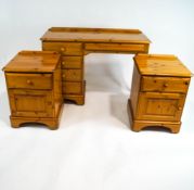 Two bedside cabinets and dressing table