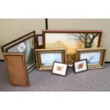 A triptych mirror,